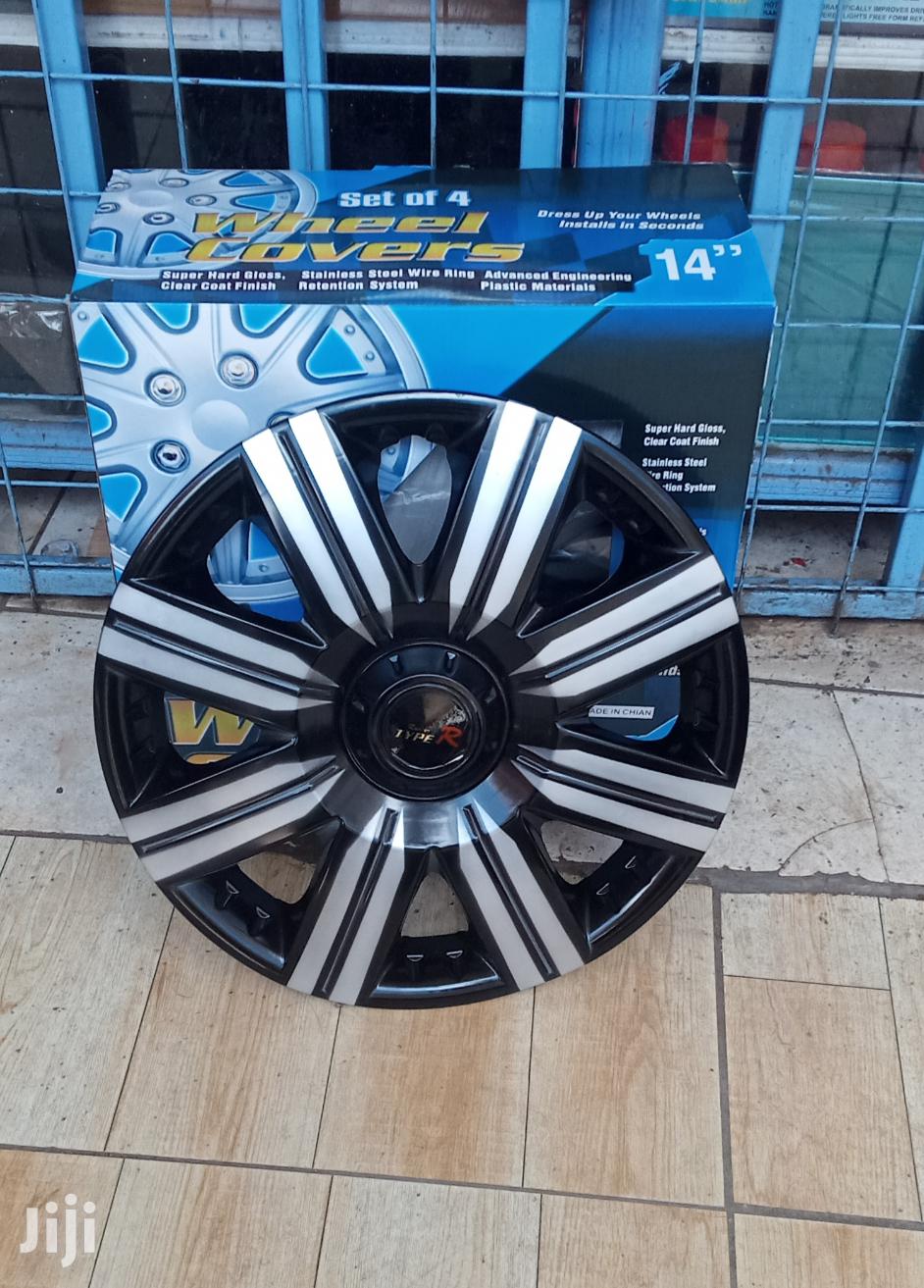 New Silver Black Wheel Covers, Free Delivery Within Nairobi Town.