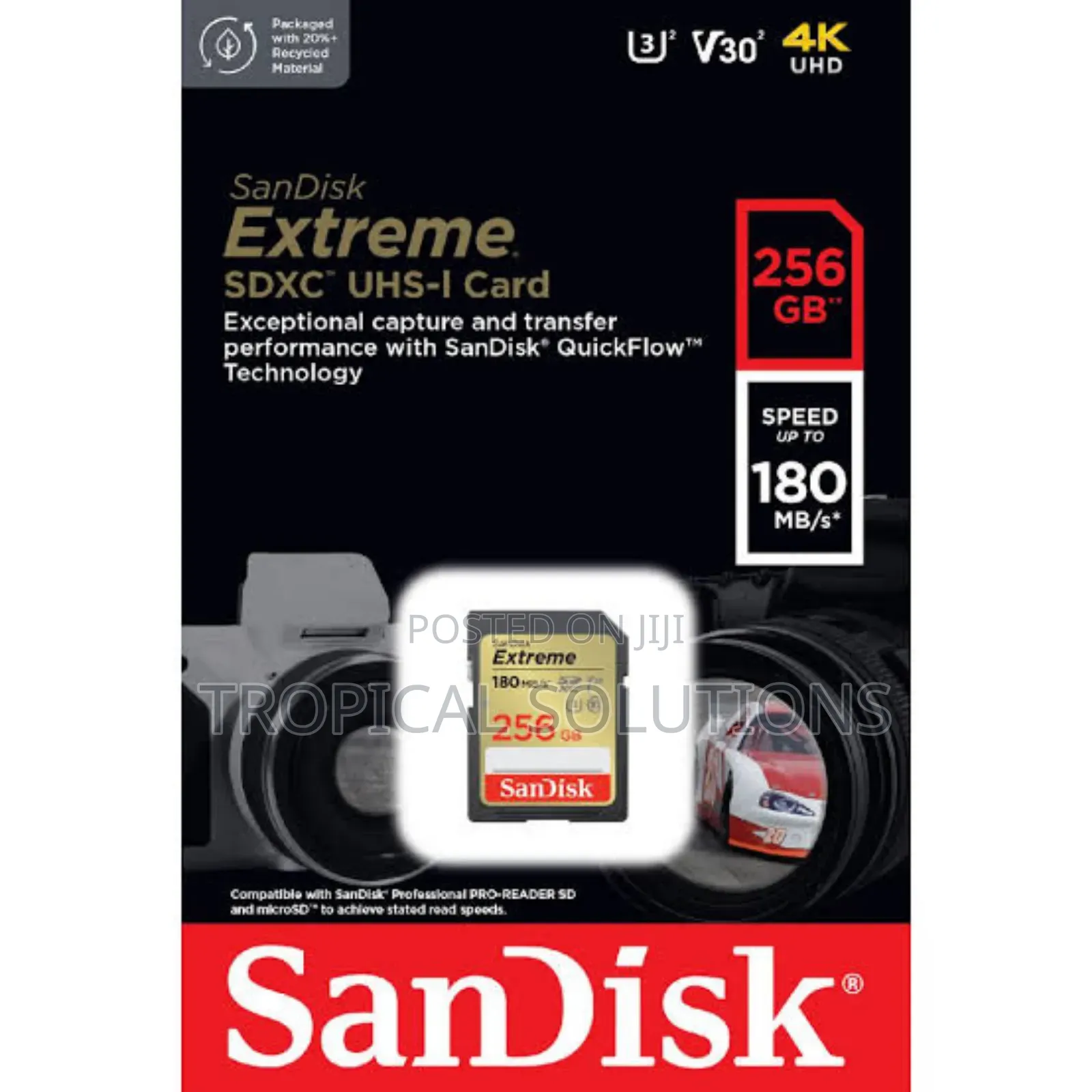 256gb Sandisk Extreme SDHC and SDXC Uhs-I Card 256gb