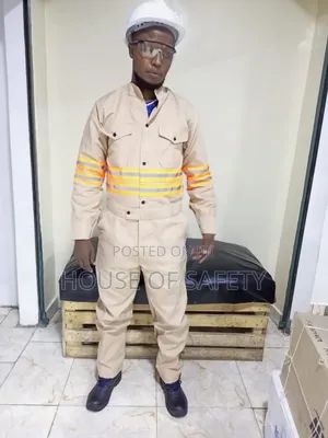Beige Reflective Overall