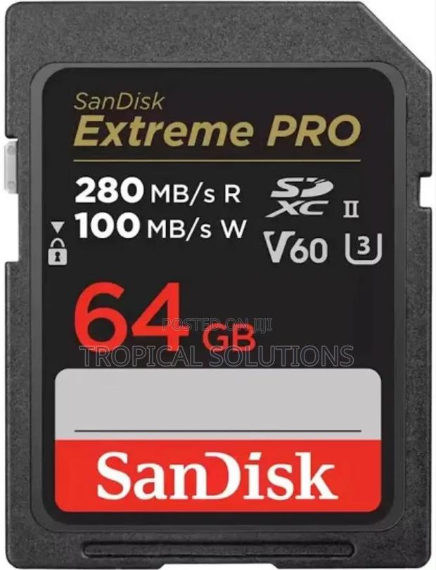Sandisk Extreme Pro SDHC and SDXC Uhs-I 280mb/S 64gb Card