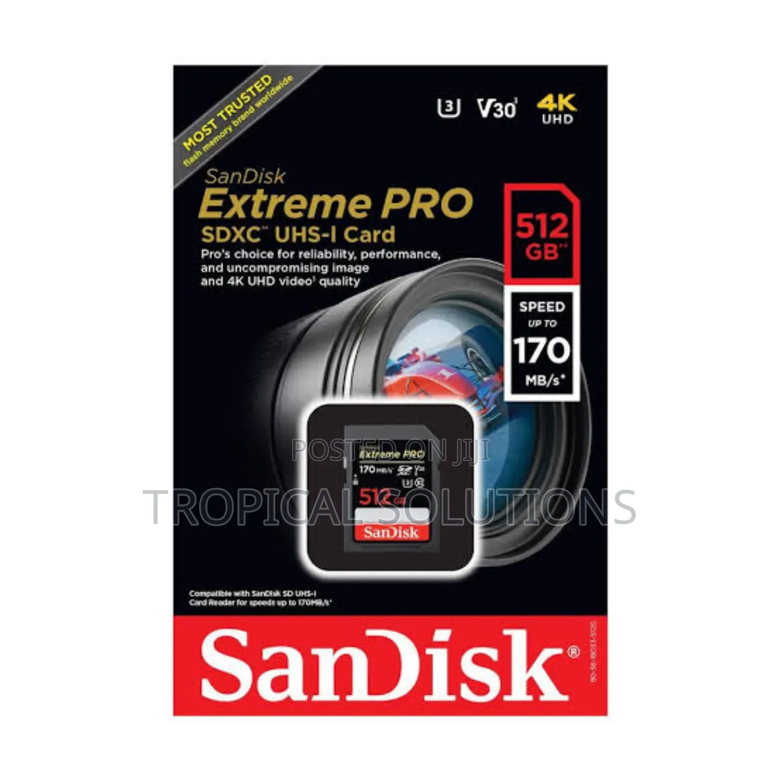 512gb Sandisk Extreme Pro SDHC and SDXC Card 200mb/S 512gb