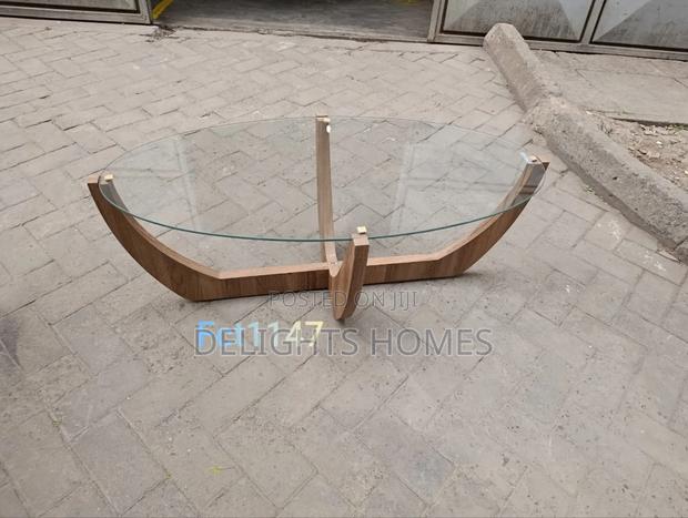 Round Glassy Table