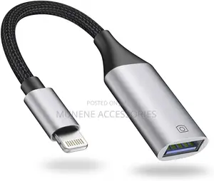 Lightning to Usb Camera Adapter for iPhone Ios Otg Cable