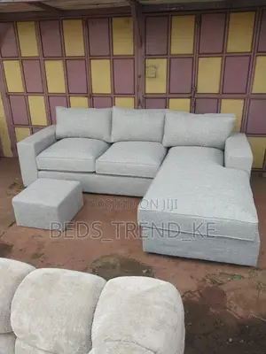 Perfect Match 6 Seater L Sofa With a Puff
