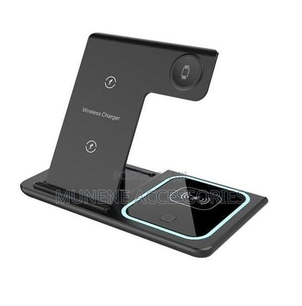 3in1 Universal Wireless Charging Pad - Phone Smartwatch Pods - thumbnail 2