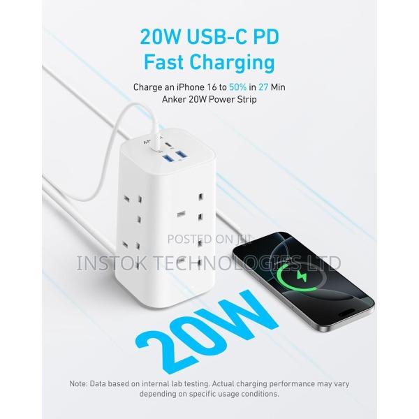 Anker 12-in-1 Multi-Device Power Strip Tower - thumbnail 2