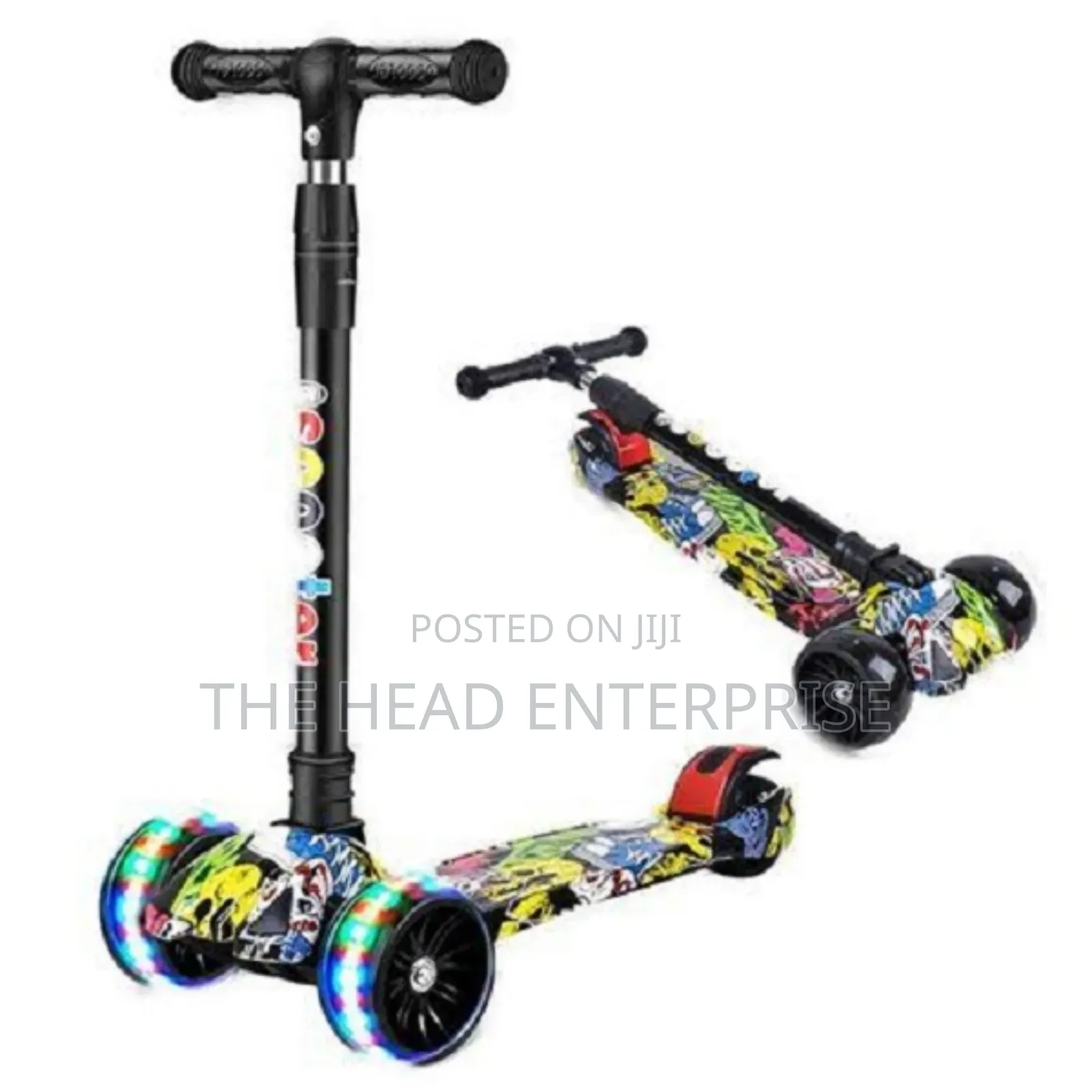 Graffiti Heavyduty Multicolor Wheels Scooter