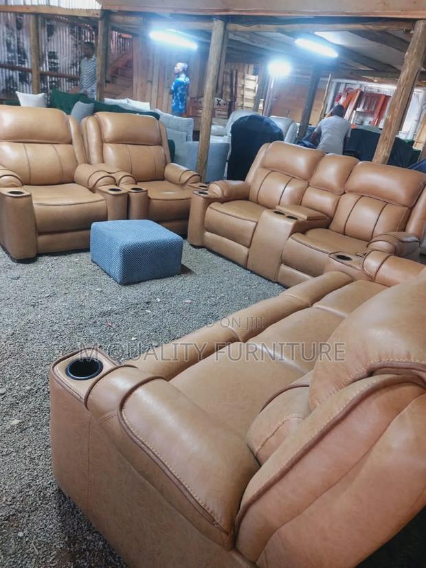 7 Seater Brown Elegant Sofas