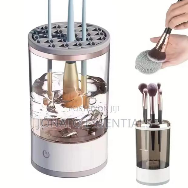 Electric Makeup Brush Cleaner or Washer and Storage Box - main view