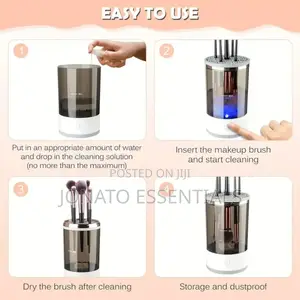 Electric Makeup Brush Cleaner or Washer and Storage Box