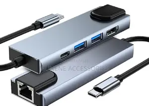 Usb Type-C to 5-in-1 Usb C Adapter With Hdmi Ethernet