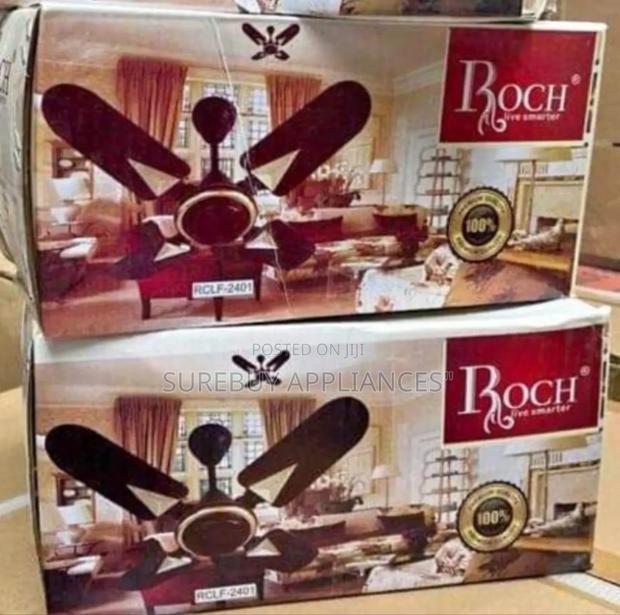 Roch RCF-2404, 24" Ceiling Fan - Ivory and Brown (1yr Wrty)