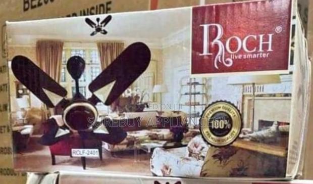 Roch RCF-2404, 24" Ceiling Fan - Ivory and Brown