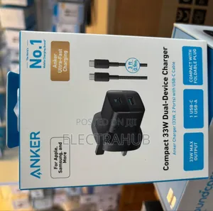 Anker 323 33w Dual Port Charger With Usb-C Cable Brand New