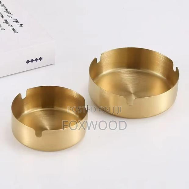 Ash Tray Gold Steel - thumbnail 3