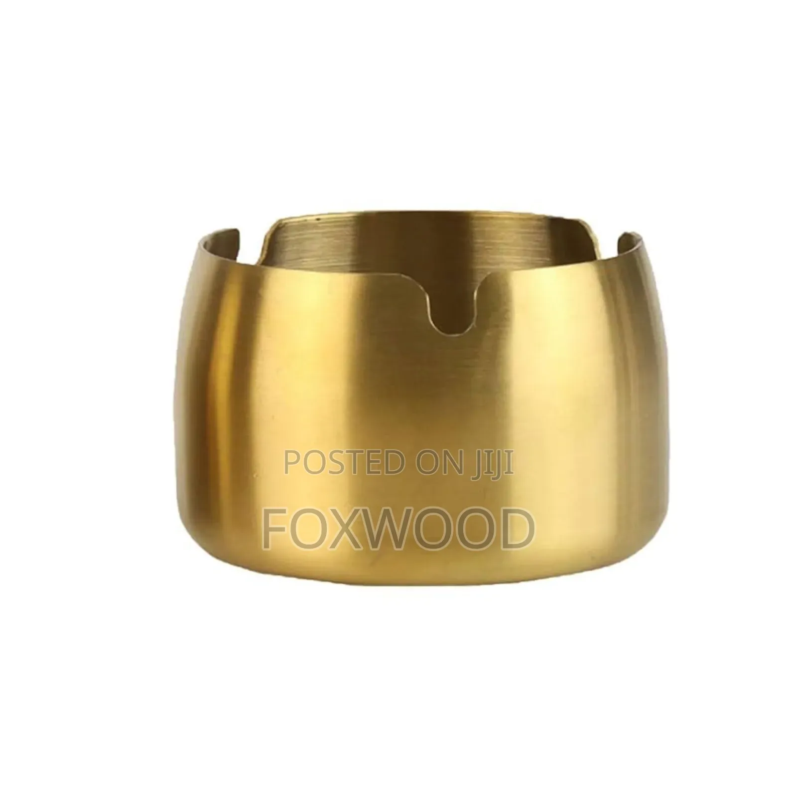 Ash Tray Gold Steel