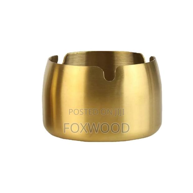 Ash Tray Gold Steel - thumbnail 2