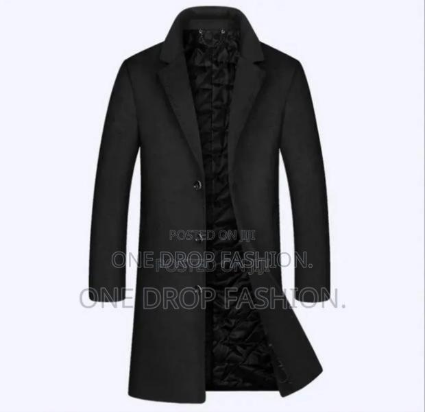 Men Wool Blend Long Coats - thumbnail 2