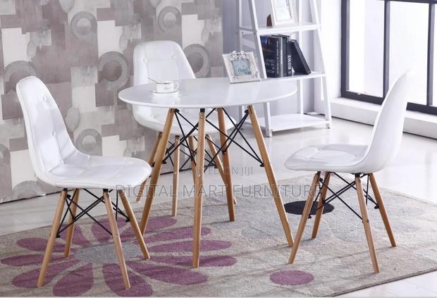 Dining Table: Polished Round Dining Table - thumbnail 3