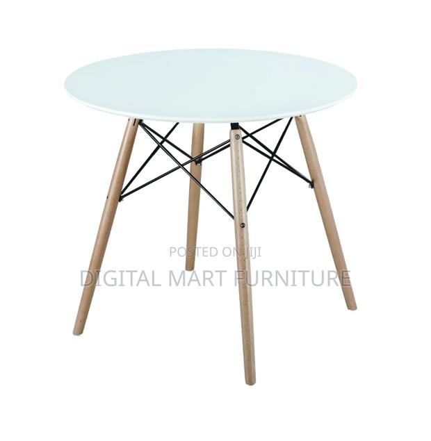 Dining Table: Polished Round Dining Table - thumbnail 5