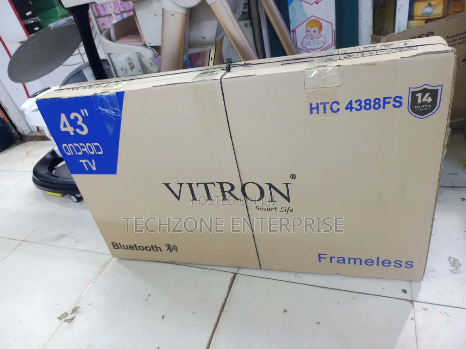 Vitron 43′′ Frameless Smart Android Full Hd Tv, Bt Netflix 
