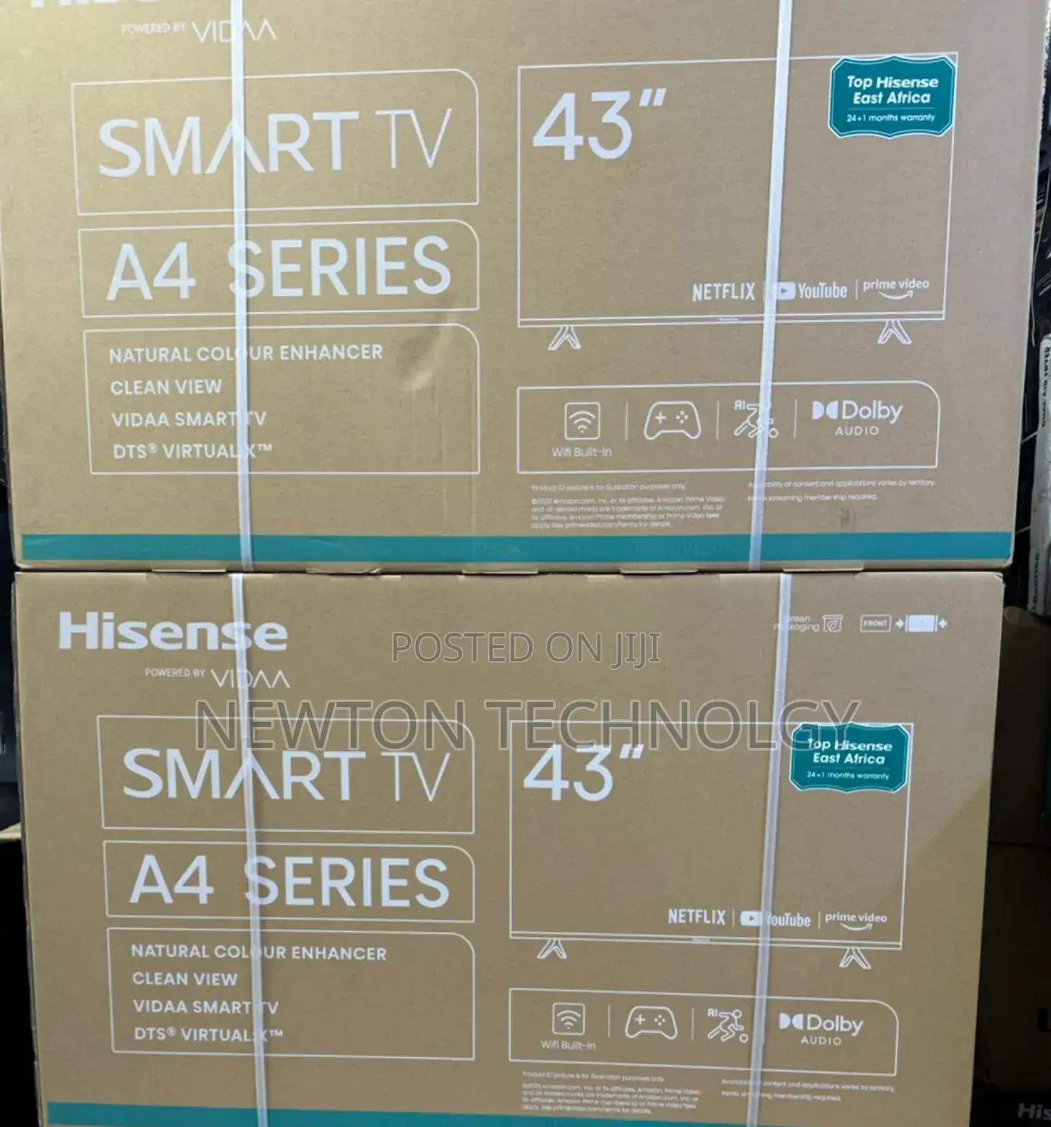 Restocked Hisense 43" A4