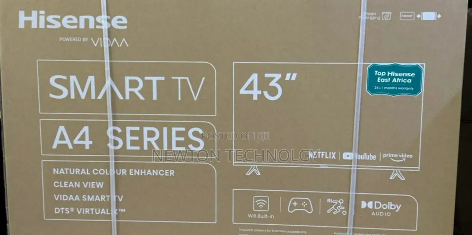 Restocked Hisense 43" A4