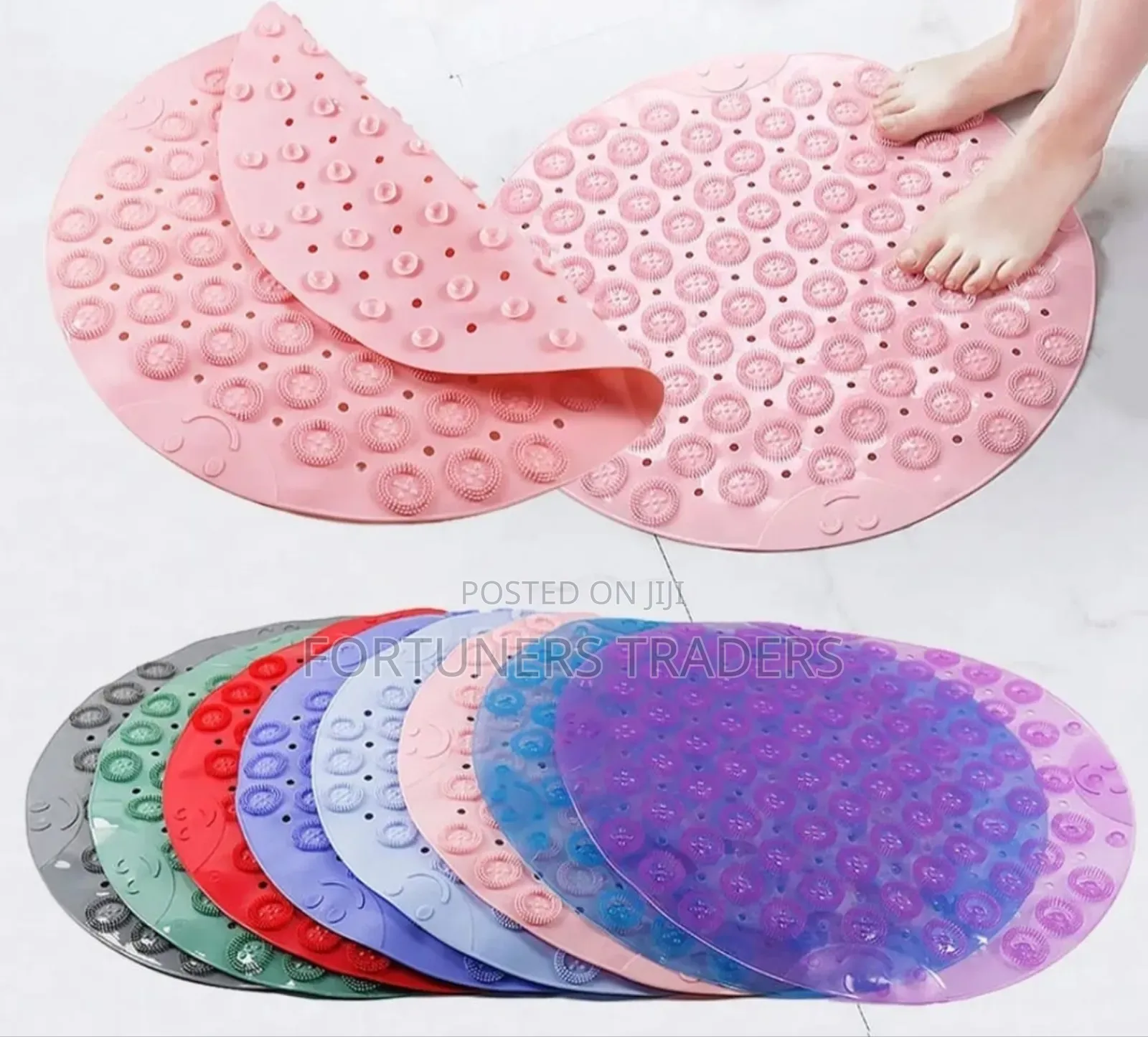 Anti-Slip Bathroom Mats Round Mat