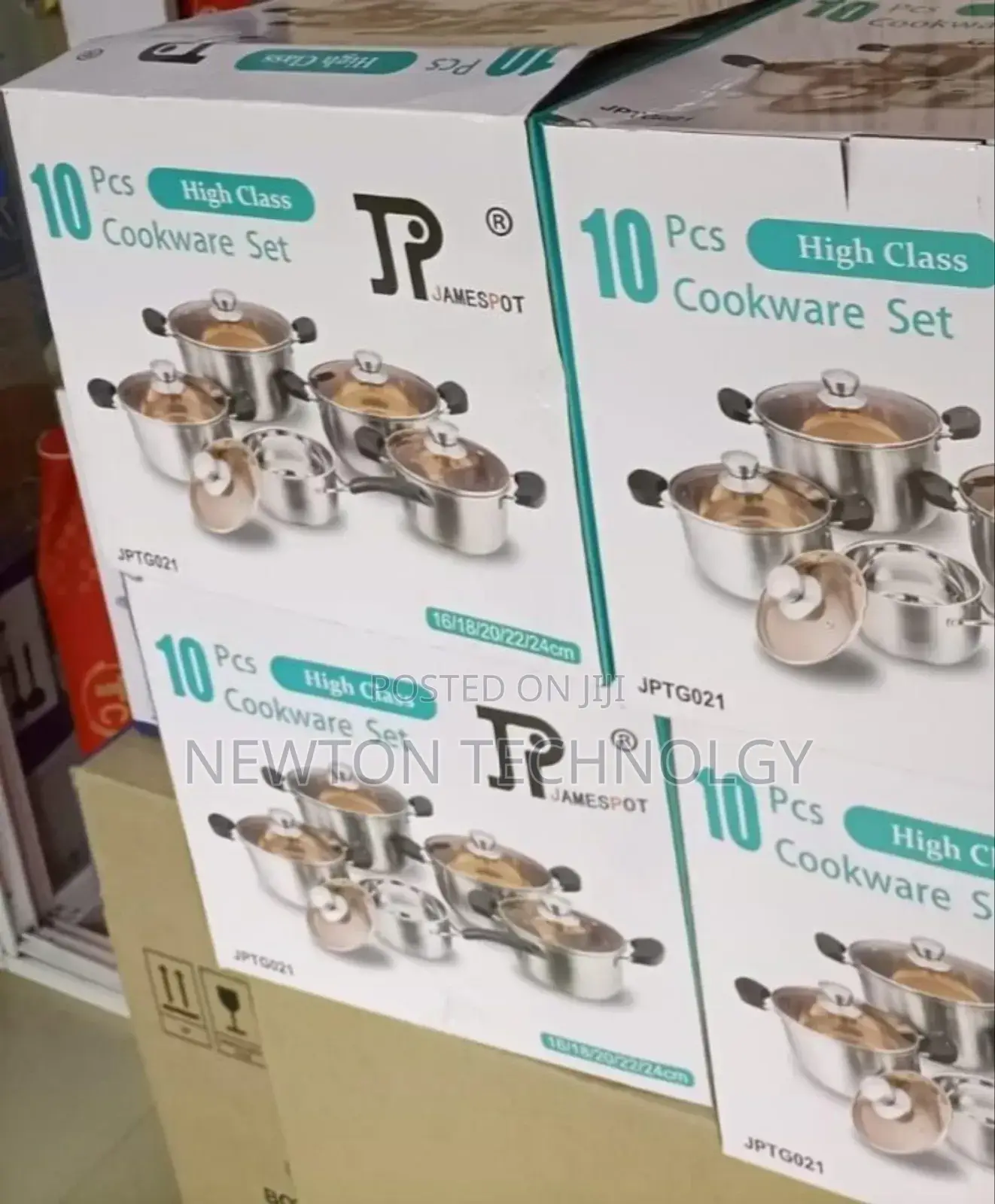 *10pc James Pot Stainless Cookware Set*