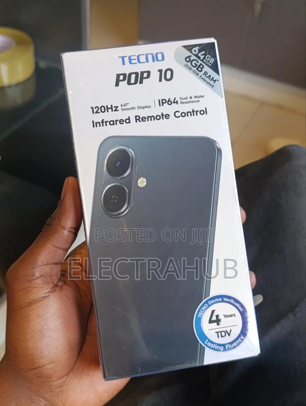 New Tecno Pop 10 64 GB Black