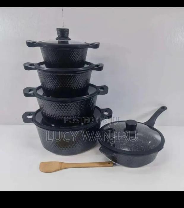 11pc Cookware Bosch With Silicon Cover Lid