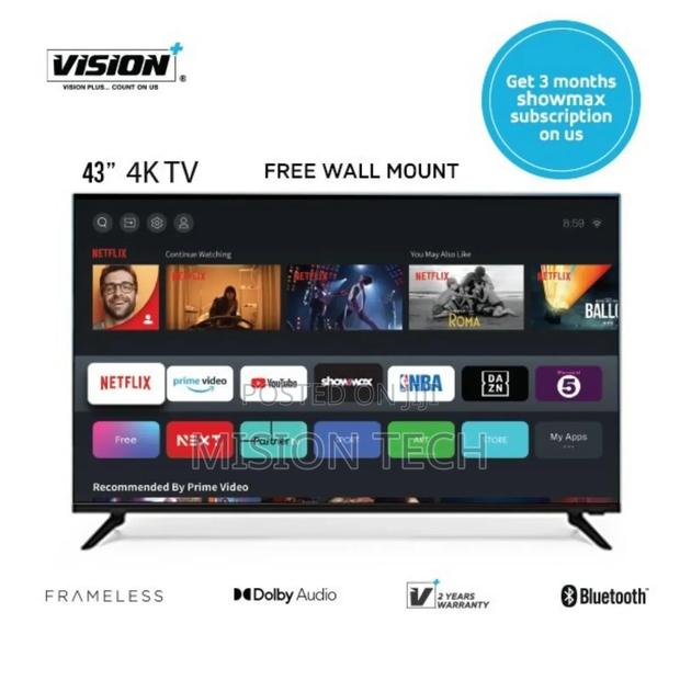 Vision Plus 43′′ Smart Android FHD 1080p Tv + Free Wall Bracket - thumbnail 2