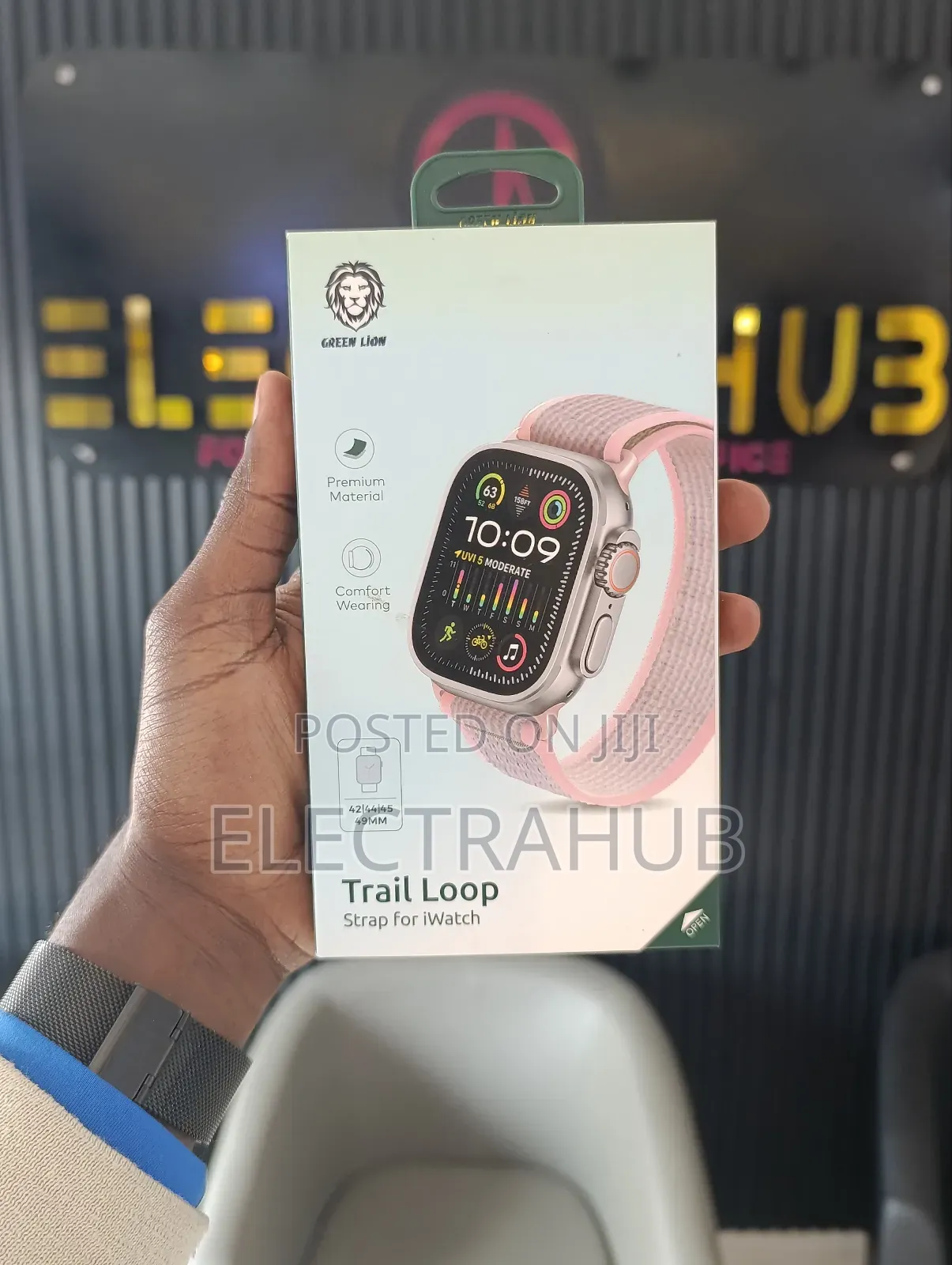 Green Lion Trail Loop 42/44/45mm Apple Watch Strap