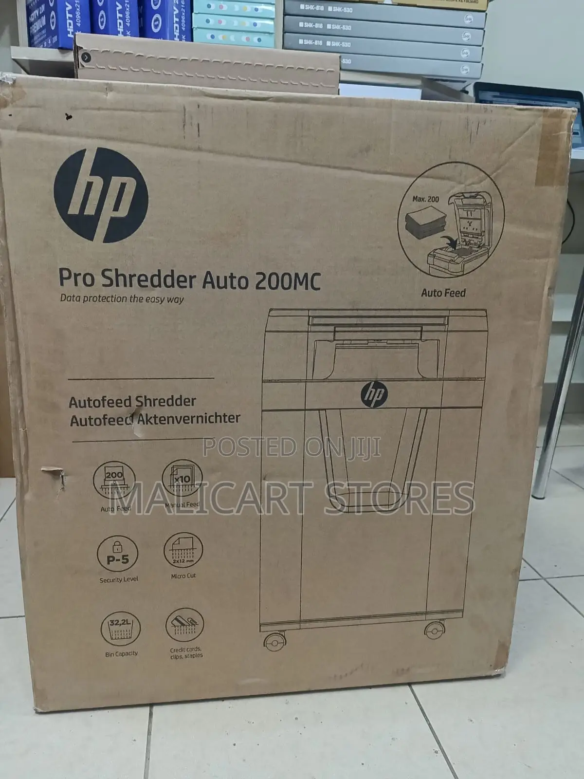 HP Pro Shredder Auto 200mc Micro-Cut Shredder