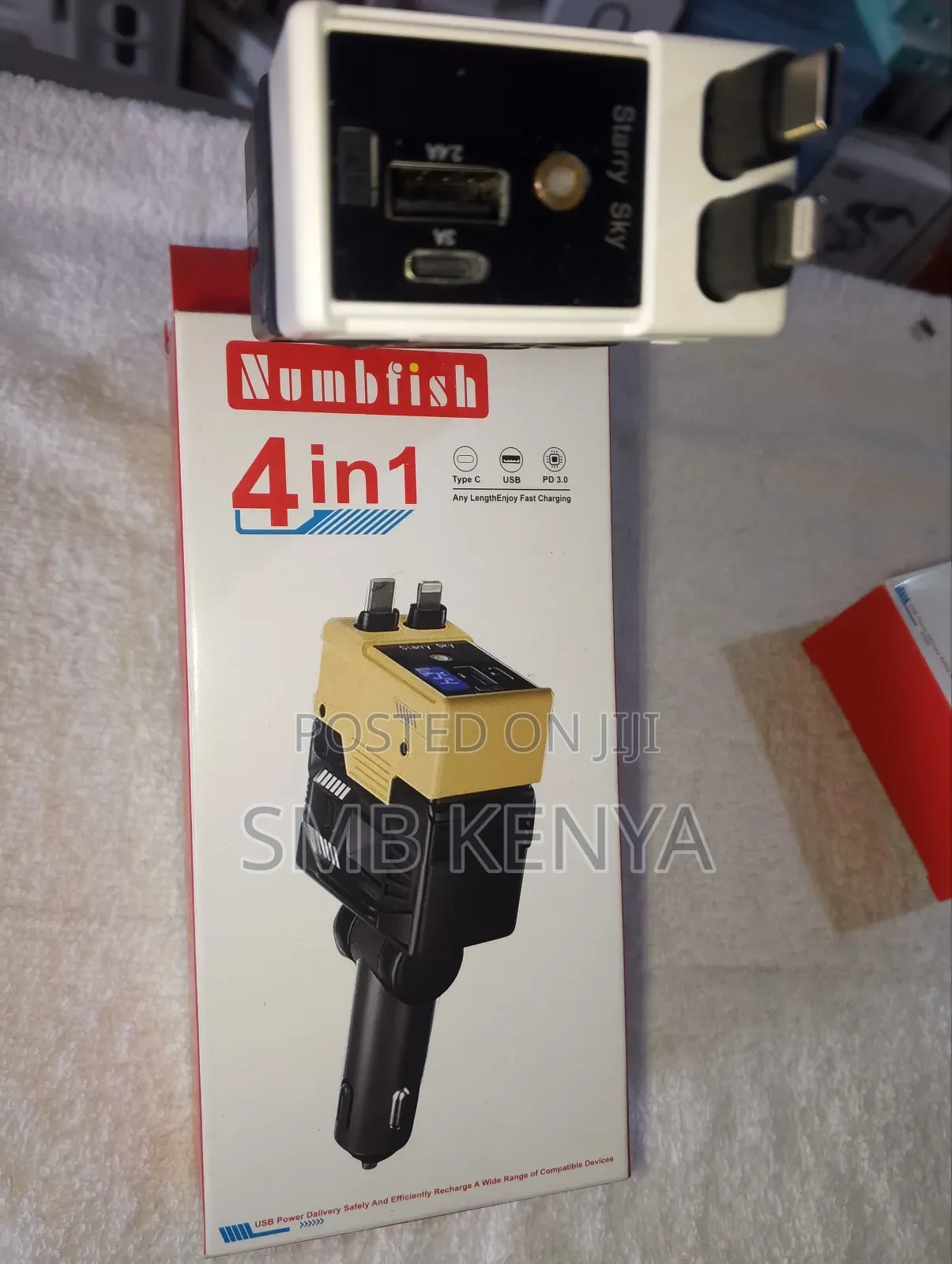 4 In 1 Retractable Fast Car Charger