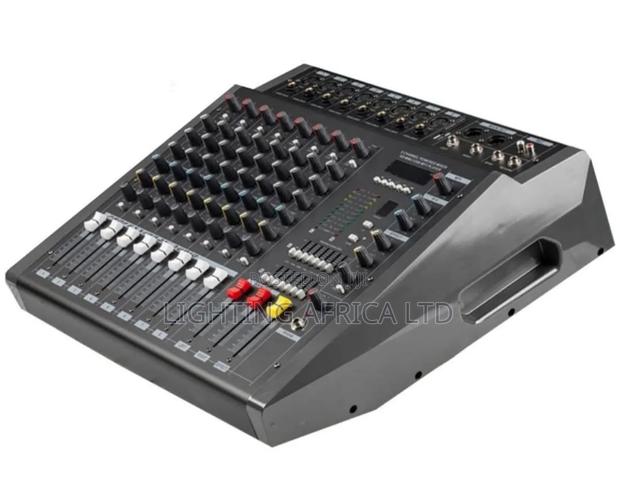 8 Channels Max Proffesional Powered Mixer Usb /Bluetooth 1000 Watts