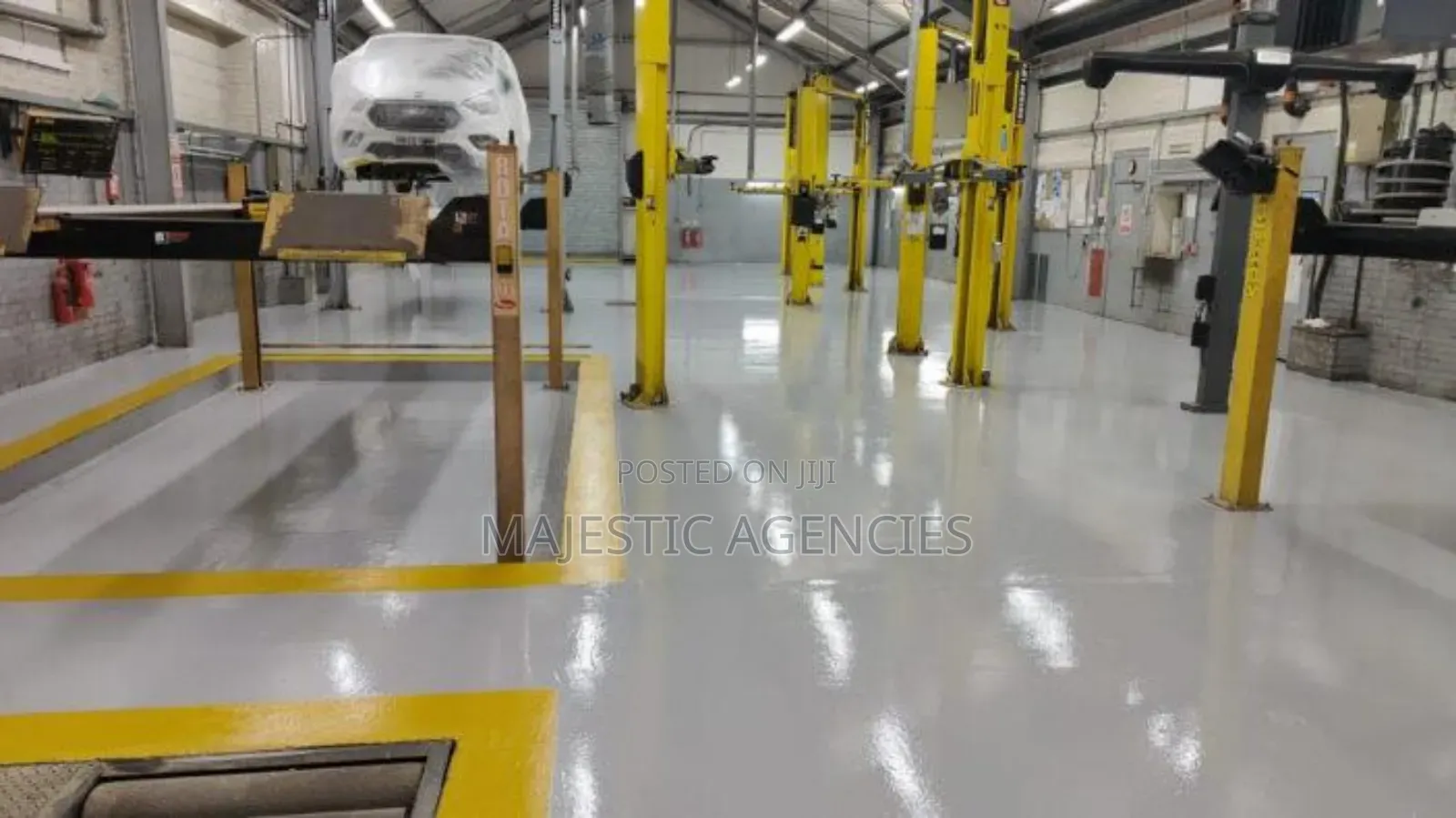 Epoxy Flooring Solution for Automotive Workshops