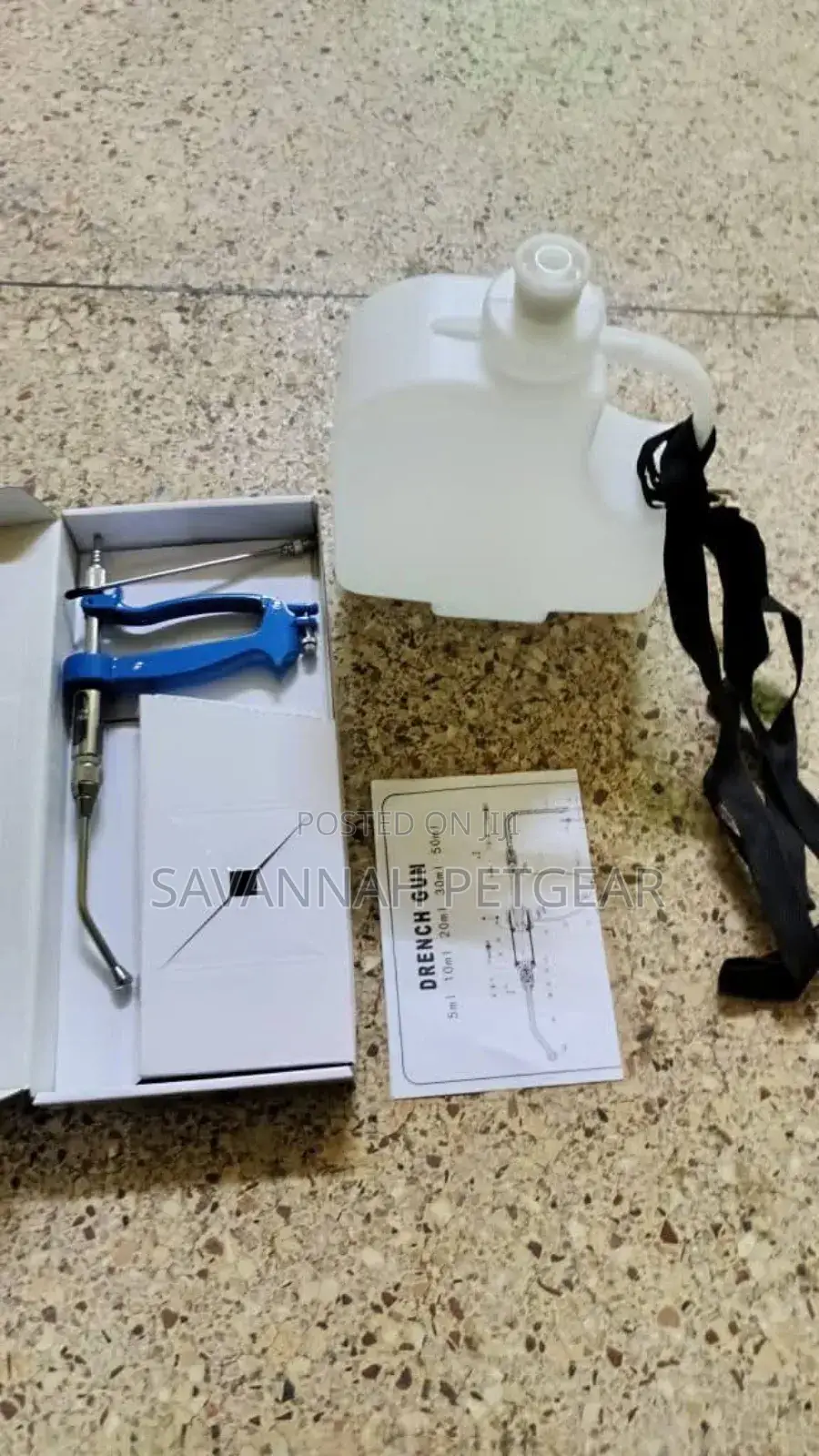 Automatic Oral Drenching Gun With 3 Liter Capacity Can