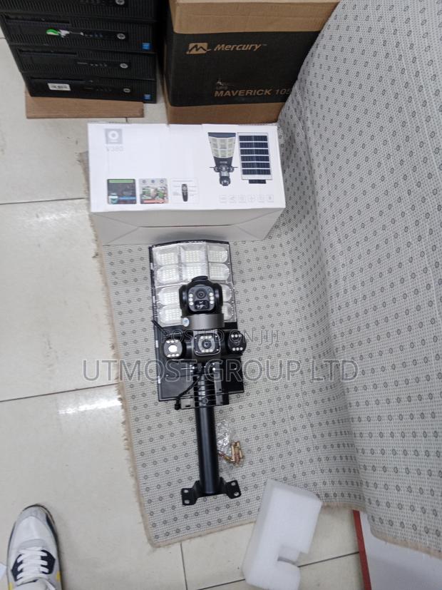 3-Lens Solar Camera Light With Motion Detect - main view