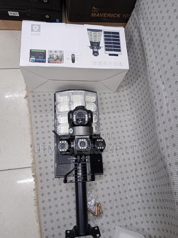 6mp 4g Solar CCTV Streetlight Wireless System - main view