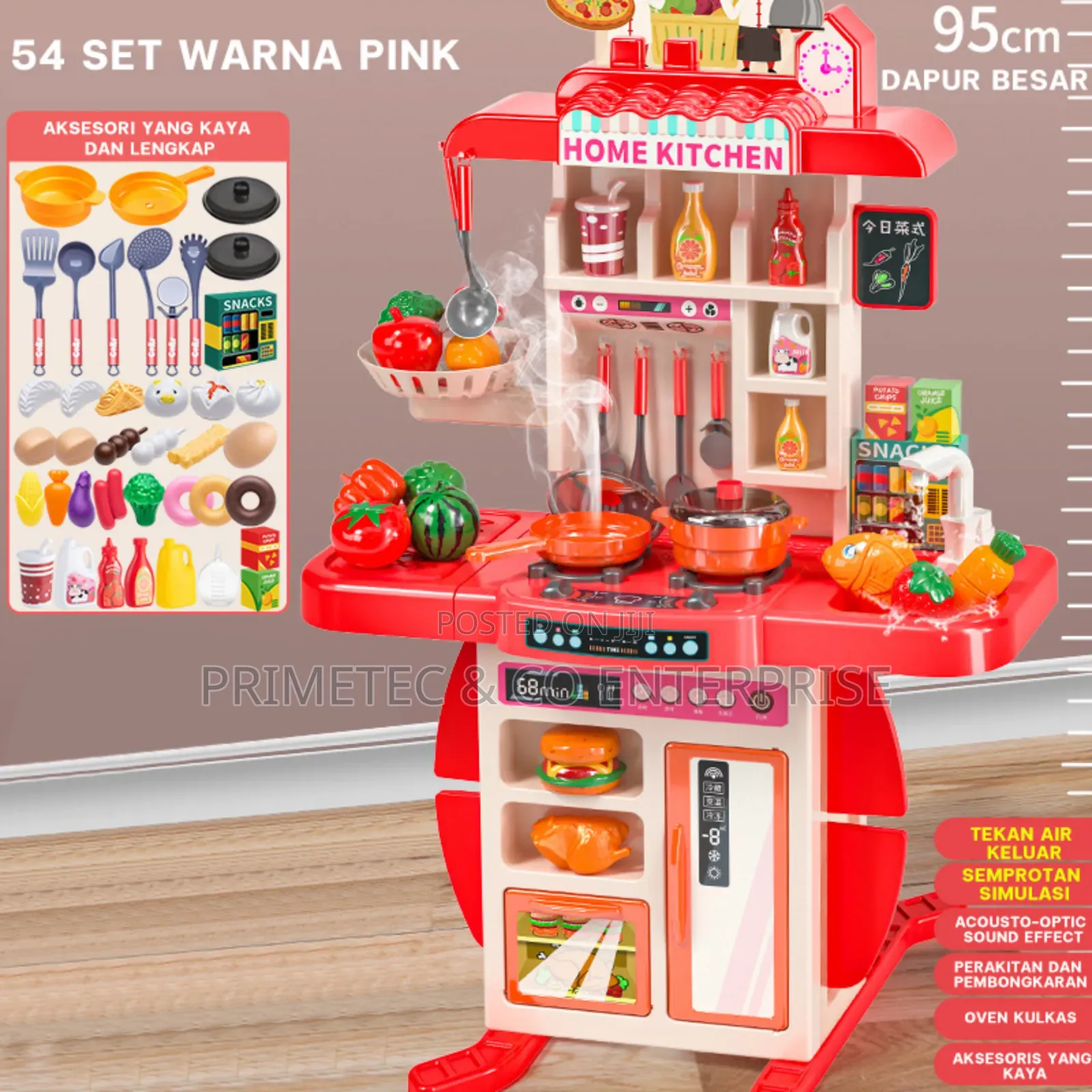 Spraying Kitchen Set 54pcs
Battery Powered.