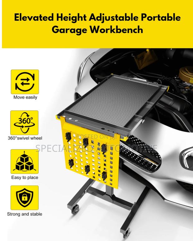 Vehicle Repair Work Bench Portable Elevated Adjustable Working Bench - main view