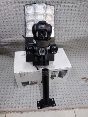 4g 6mp CCTV Camera Solar Streetlight Triple Lens - thumbnail 2