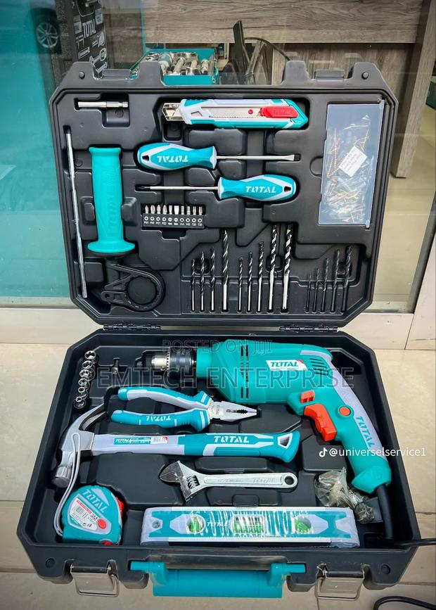 Total 115 PCS Tools Set With Electric Drill. - thumbnail 2