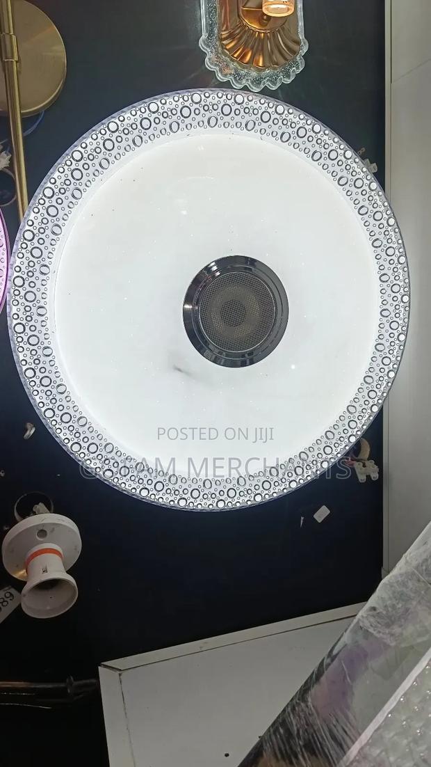 Led Chadalier Light With Bluetooth Speaker