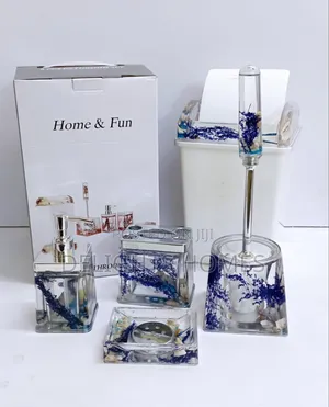 5pcs Water Shell Flower Bathroom Accessories-Alp