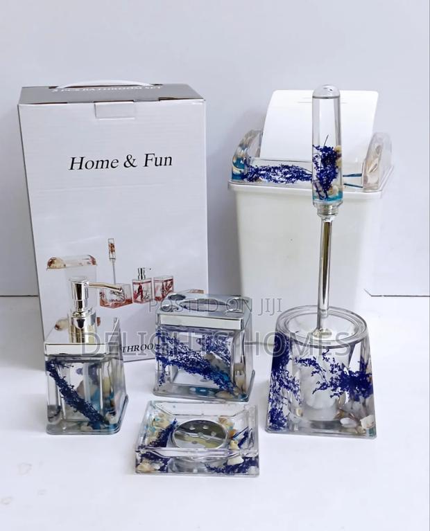5pcs Water Shell Flower Bathroom Accessories-Alp - thumbnail 4