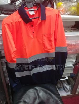Reflective Safety Polo Shirt/Long Sleeve - thumbnail 2