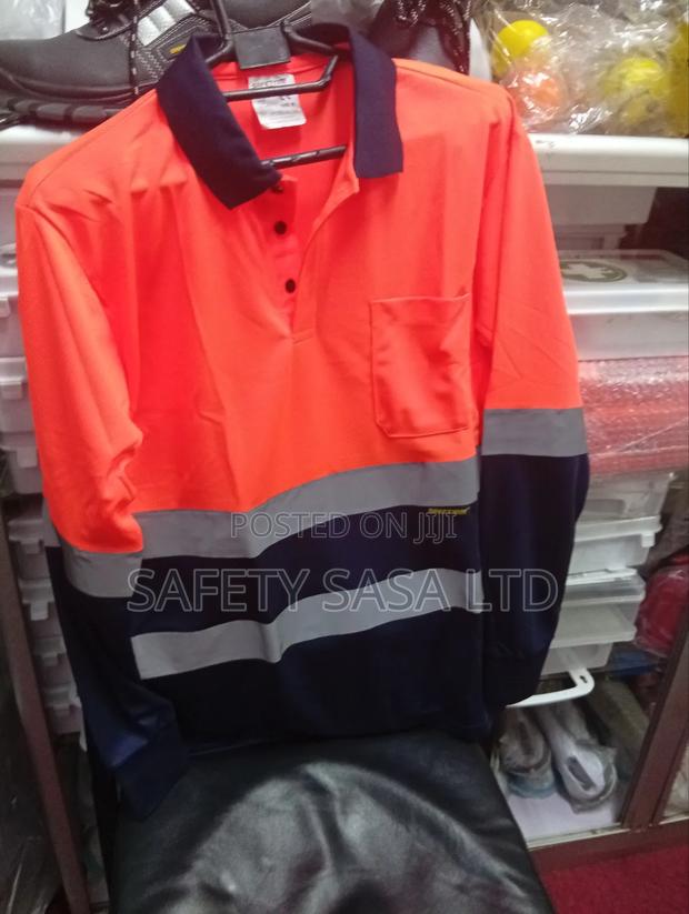 Reflective Safety Polo Shirt/Long Sleeve
