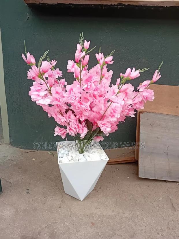Pink Flowers on Stand - thumbnail 2